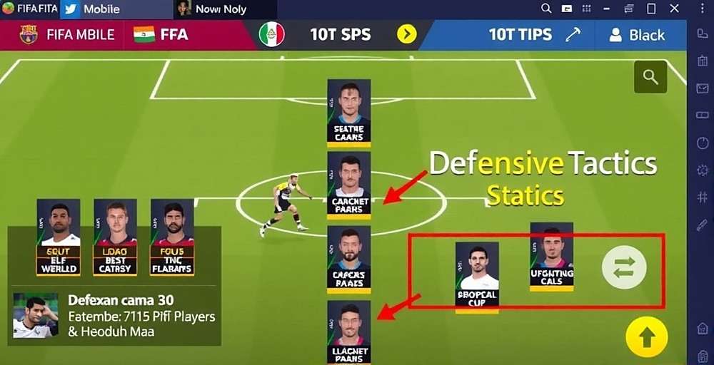 FIFA Mobile Defensive Action FIFA Mobile gameplay showing effective defensive tactics used by Indian players